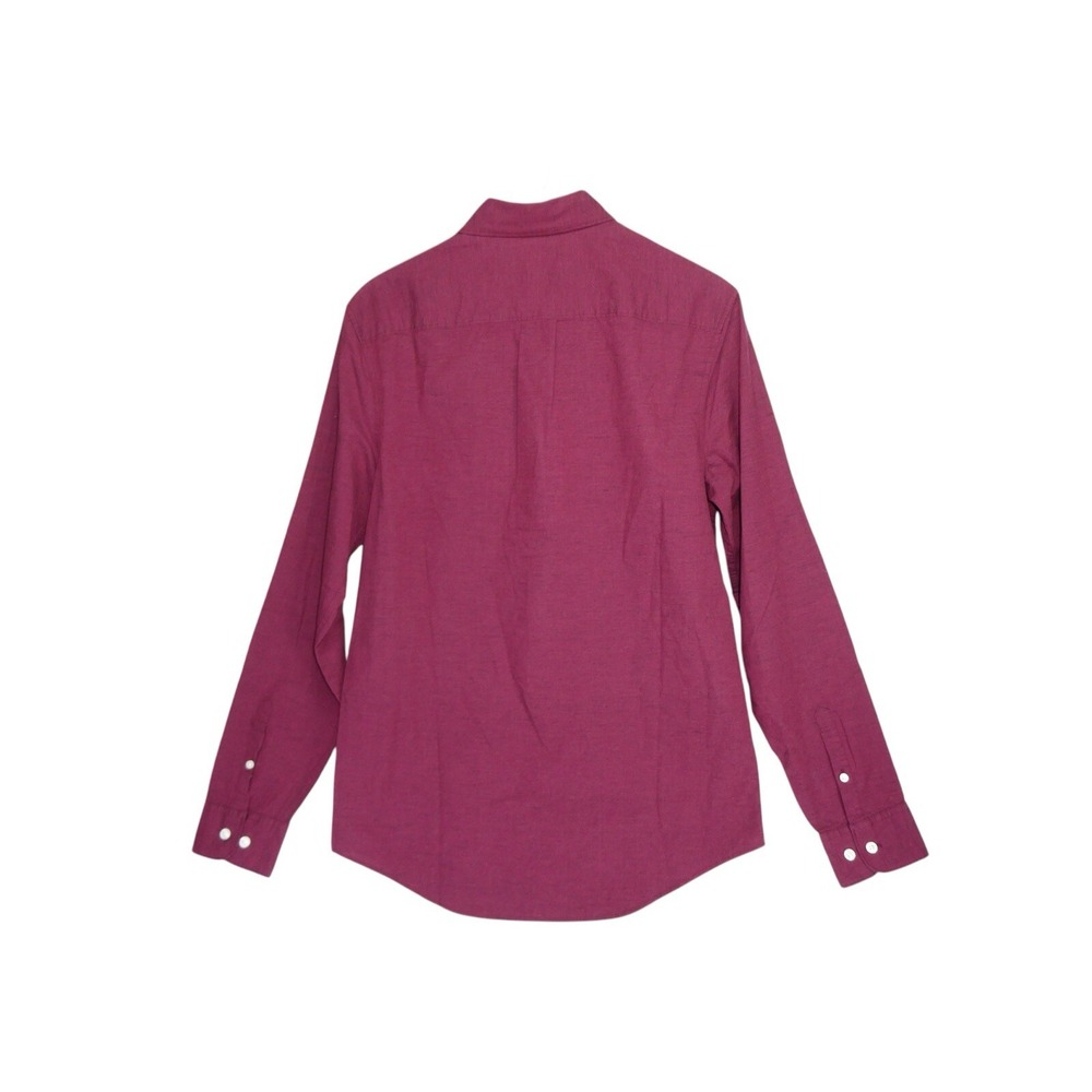 NWT Penguin Musingwear Button Up Shirt Size S Long Sleeve Burgundy preppy - Picture 6 of 11